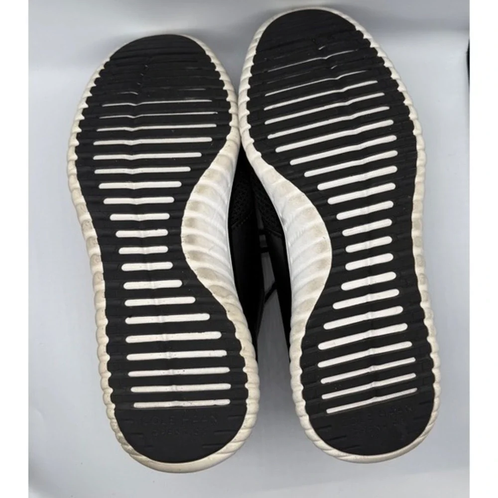 Cole Haan Men 10.5 Black Grand Motion Knit Leather Oxford‎ Grand OS Tennis Shoes